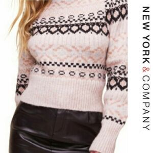 FAIR ISLE boat neck sweater